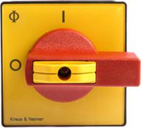 kg10bt204gba281e Kraus & Naimer 4P Pole Panel Mount Isolator Switch - 20A Maximum Current, 5.5kW Power Rating, IP65