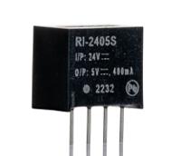 ri-2405s Recom RI DC-DC Converter, 5V dc/ 400mA Output, 21.6 → 26.4 V dc Input, 2W, Through Hole, +85°C Max Temp -40°C