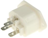 px079363wh Bulgin C13 Panel Mount IEC Connector Socket, 10A, 250 V
