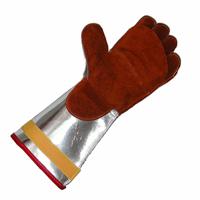 l16-516-ap-v Liscombe L16-516-AP-V Brown Leather Work Gloves, Size 9