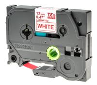tze-232 Brother Red on White Label Printer Tape, 8 m Length, 12 mm Width