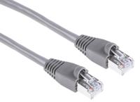 400-9657 RS PRO, 3m Cat5e, Grey RJ45 to Male RJ45 Male, U/FTP Shielded, Terminated PVC Sheath