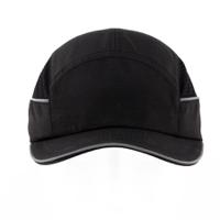 allc01v05 SURFLEX Black Standard Peak Bump Cap, ABS Protective Material