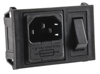 bzh01z000001 Bulgin C14 Snap-In IEC Connector Male, 10A, 250 V, Fuse Size 5 x 20mm