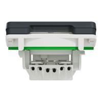 mur36133 Schneider Electric Mureva Styl Grey 1 Gang Plug Socket, 2P+E Poles, 16A, Type E - French, Outdoor Use