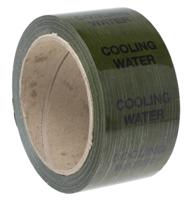 711-384 RS PRO Green PP, Vinyl Pipe Marking Tape, text Cooling Water, Dim. W 50mm x L 33m