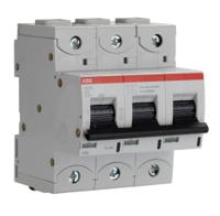 2ccs883001r0634-s803c-c-63a-25-ka ABB High Performance S800C MCB, 3P, 63A Curve C, 400 V, 415 V AC, 25 kA Breaking Capacity