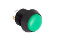 fl13lg5 EOZ Illuminated Push Button Switch, Momentary, Panel Mount, 13.5mm Cutout, SPST, Green LED, 5V, IP67