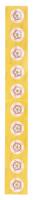 286-002 RS PRO Non-Reversible Temperature Sensitive Label, 143°C to 166°C, 5 Levels