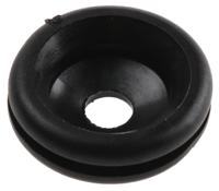 633-04020-hv1402-pvc-fr-bk HellermannTyton HV Black PVC 18.5mm Cable Grommet for Maximum of 6mm Cable Dia. 633-04020 HV1402-PVC-FR-BK