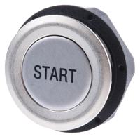 12412805072 Schurter MCS 19 Series Push Button Switch, Off-(On), PCB, 19mm Cutout, SPST, 48V dc