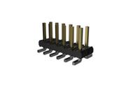 57202-f52-02alf Amphenol Communications Solutions Minitek Series Vertical Surface Pin Header, 4 Contact(s), 2 mm Pitch, 2 Row,