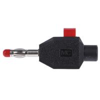 223006-21 Staubli Black Male Banana Plug, 4 mm Connector, Clamp Termination, 10A, 30 V, 60V dc, Nickel Plating