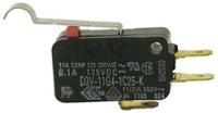 d3v-11g4-1c25-k Omron Simulated Roller Lever Micro Switch, Quick Connect Terminal, 11 A @ 250 V ac, SP-CO, IP40