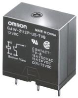 g4w-2214p-us-hp-dc24 Omron PCB Mount Power Relay, 24V dc Coil, 15A Switching Current, DPST