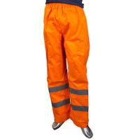 918-5879 Portwest Orange Hi Vis Work Trouser Waterproof L L Leg Length 31in