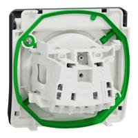 mur36133 Schneider Electric Mureva Styl Grey 1 Gang Plug Socket, 2P+E Poles, 16A, Type E - French, Outdoor Use