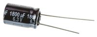 eeufr0j182 Panasonic 1800μF Aluminium Electrolytic Capacitor 6.3V dc, Radial, Through Hole - EEUFR0J182