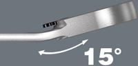 05020070001 Wera Joker Series Combination Ratchet Spanner, 15mm, Metric, Double Ended, 199 mm Overall