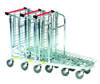 789-8542 RS PRO 2 Shelf Aluminium Retail Stock Trolley Trolley, 520 x 890mm, 50kg Load