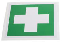 813-4527 RS PRO Vinyl Green/White First Aid Label, H100 mm W100mm