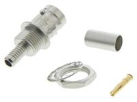 r141308000 Radiall, Jack Panel Mount BNC Connector, 50Ω, Crimp Termination, Straight Body