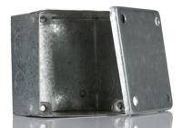 763-9251 RS PRO Steel Galvanised Square Adaptable Box, 75mm x 75mm x 50mm