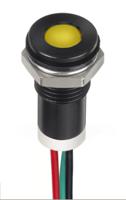 249-4326 RS PRO Green, Red, Yellow Panel Mount Indicator, 2.1V dc, 8mm Mounting Hole Size, Lead Wires Termination, IP67