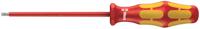 05006105001 Wera Slotted Insulated Screwdriver, 3 mm Tip, 100 mm Blade, VDE/1000V, 181 mm Overall