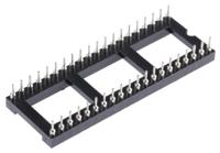 ar-40-hzl-tt ASSMANN WSW 2.54mm Pitch Vertical 40 Way, Through Hole Turned Pin Open Frame IC Dip Socket, 3A