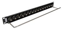 196-0769 BNC 16 Port Loaded Rack Patch Panel, 1U Rack Height