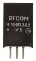 r-78hb33-05 Recom Switching Regulator, Through Hole, 3.3V dc Output Voltage, 9 → 72V dc Input Voltage, 500mA Output Current,