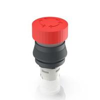 1300741210301 RAFI RAFIX 16 Series Latching Emergency Stop Push Button, PCB, 16.2mm Cutout, IP65