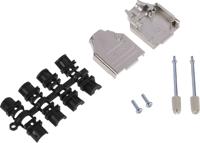 mhdtzk9-ra-pc-k MH Connectors MHDTZK-RA Series Zinc D Sub Backshell, 9 Way, Strain Relief