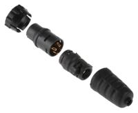en3c4mx Switchcraft Circular Connector, 4 Contacts, Cable, Standard Connector, Plug, Male, IP68, IP69K, EN3 Series