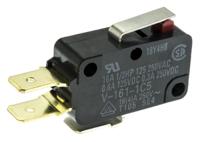v-161-1c5 Omron Short Lever Micro Switch, Tab Terminal, 16 A @ 250 V ac, SP-CO, IP40