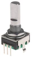 pec11r-4020f-n0024 Bourns 24 Pulse Incremental Mechanical Rotary Encoder with a 6 mm Flat Shaft (Not Indexed), Through Hole