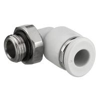 2122012380 EMERSON – AVENTICS QR1-S-RVT Series Elbow Fitting, G 3/8 to Push In 12 mm, Threaded Connection Style,