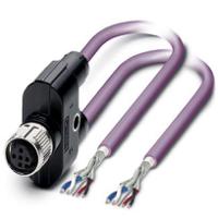 1436123 Phoenix Contact Female 5 way Straight Socket M12 SPEEDCON to Bus Cable, 2 m