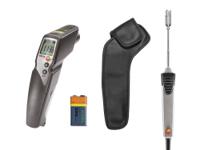0563-8314 Testo 830-T4-Set Infrared Thermometer Bundle, -30°C Min, +400°C Max, ±1 °C Accuracy, °C Measurements