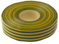 at7 Advance Tapes AT7 Green/Yellow PVC Electrical Tape, 19mm x 33m