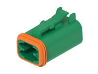 dt06-4s-tn03 TE Connectivity, DT06-4S Automotive Connector Socket Green Cable 4 Way, Cable Termination DT06-4S-TN03