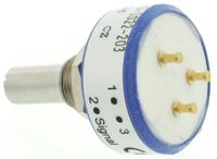 357b0203mab251s22 Vishay 357 20kΩ Rotary Potentiometer Continuous-Turns 1-Gang Panel Mount, 357B0203MAB251S22