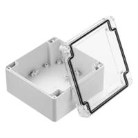 186-2280 RS PRO Grey Polycarbonate Enclosure, IP67, IK07, 119.8 x 119.8 x 60.1mm