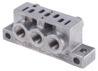 nas-18-02-vdma Festo NAS series 5 station G 1/8, Metric M5 Sub Base for use with VSVA Solenoid Valves, 161115