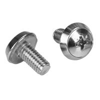cabscrewm62 StarTech.com Mounting Screws and Cage Nuts for Use with Server Racks and Cabinets, M6 Thread, 100 Piece(s), 12 x 6 x 6mm