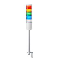 lr6-502ljnw-rygbc Patlite LR6 Series Coloured Signal Tower, 5 Lights, 24 V dc, Pole Mount