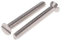 914-1712 RS PRO Slot M6 Countersunk A2 304 Stainless Steel Machine Screws DIN 963 x 50.0mm
