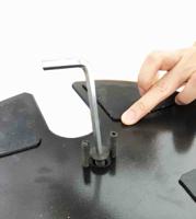 204-1765 RS PRO Black & Yellow Steel Barrier Post