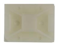 151-11819-ty8g1s-pa66-na HellermannTyton Self Adhesive Natural Cable Tie Mount 25 mm x 32mm, 8mm Max. Cable Tie Width